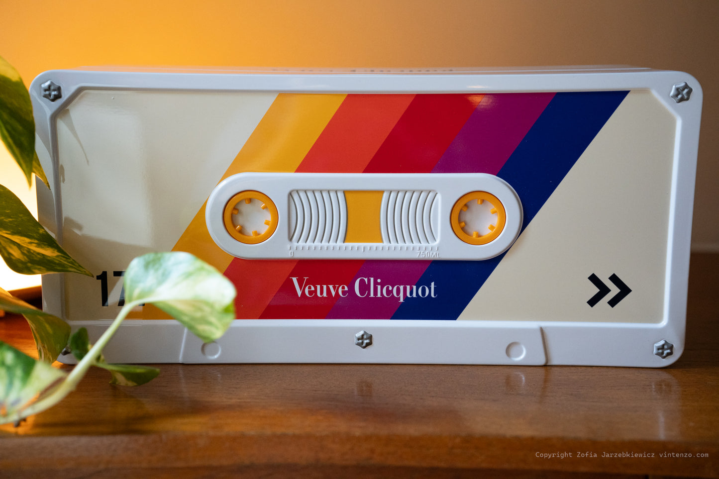 Veuve Clicquot Cassette Box Champagne Bottle Holder 1772 Retro Limited Edition