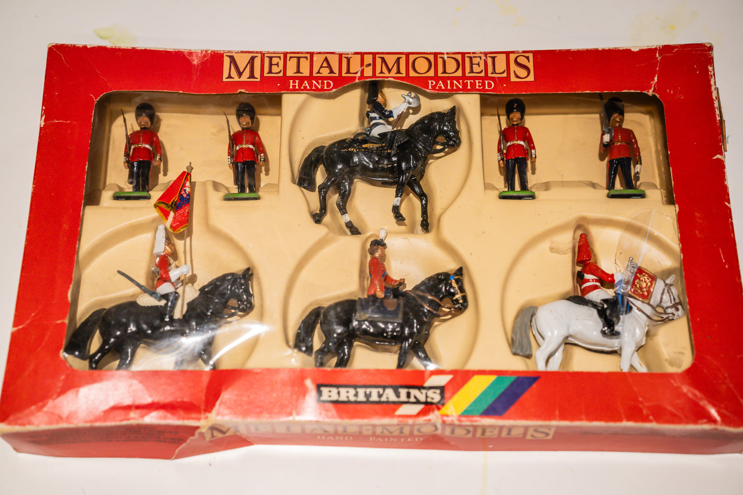 Britains Metal Models Hand Painted Boxed Set of 8 Figures, 1986