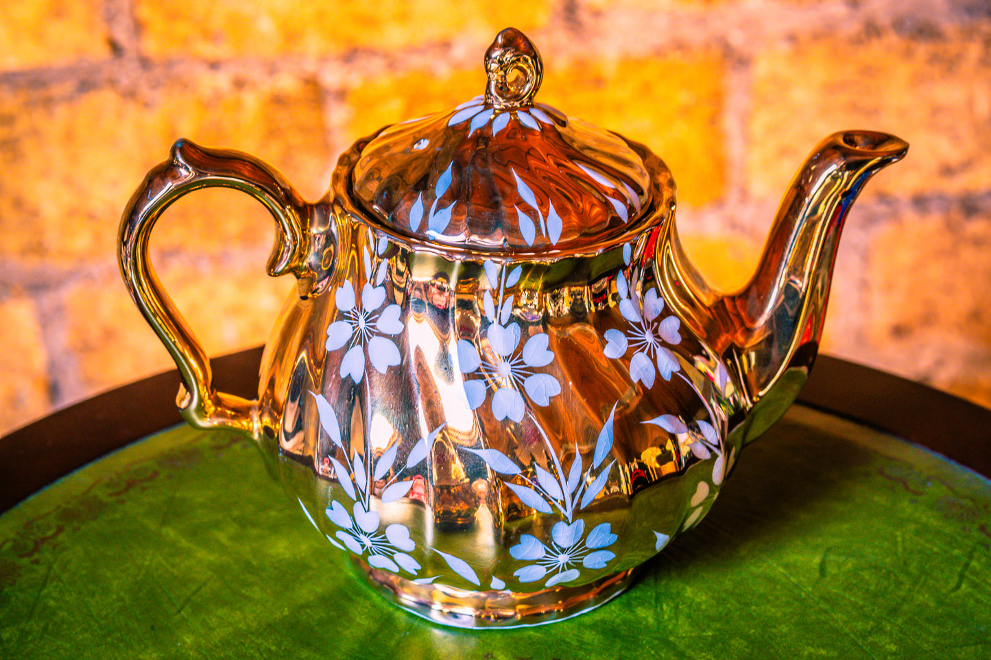 Sadler Gold Gilt 3 Piece Tea Set