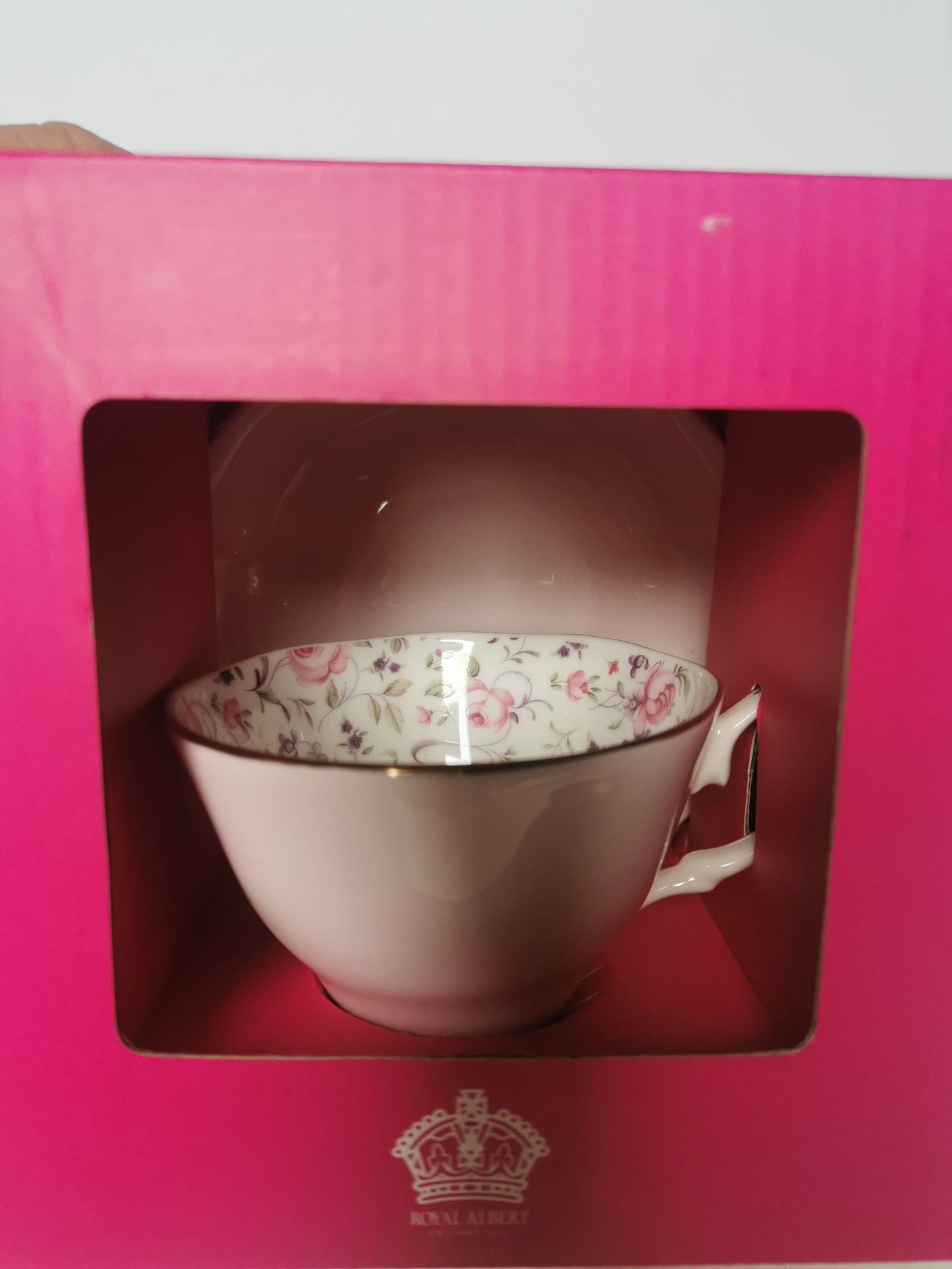 Royal Albert Pink Confetti Cup and saucer set