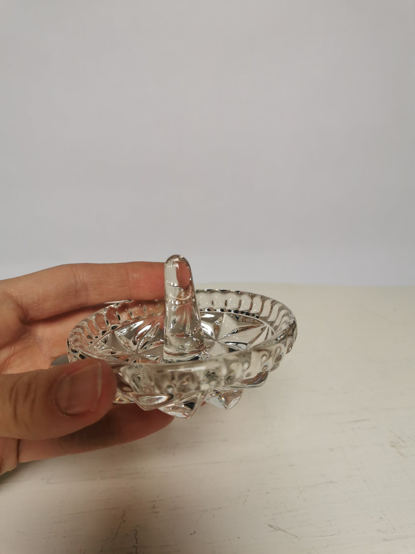 Vintage Art Deco Pressed Glass Vanity Dressing Table Set