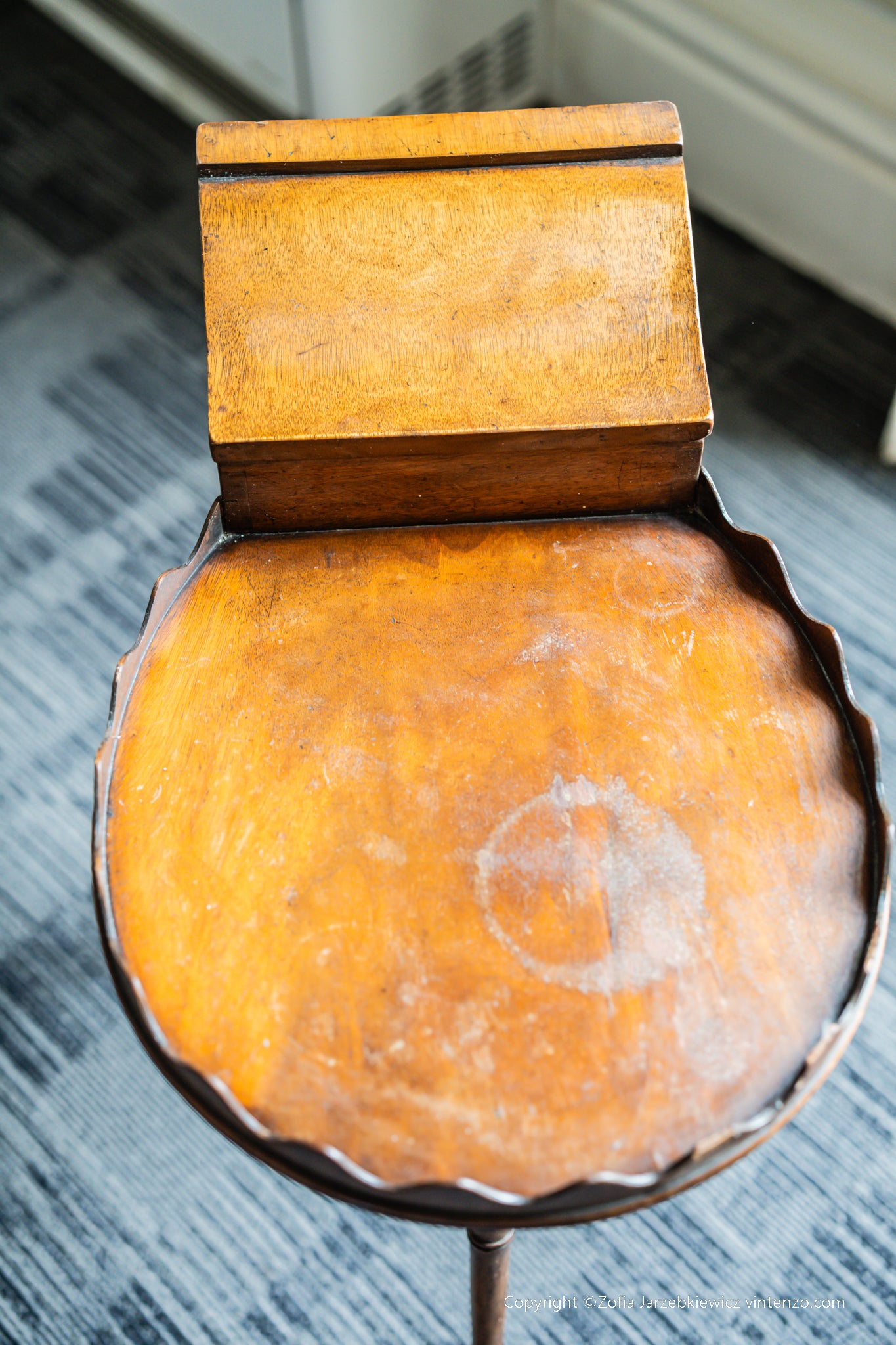 A Small Antique Cutlery Table