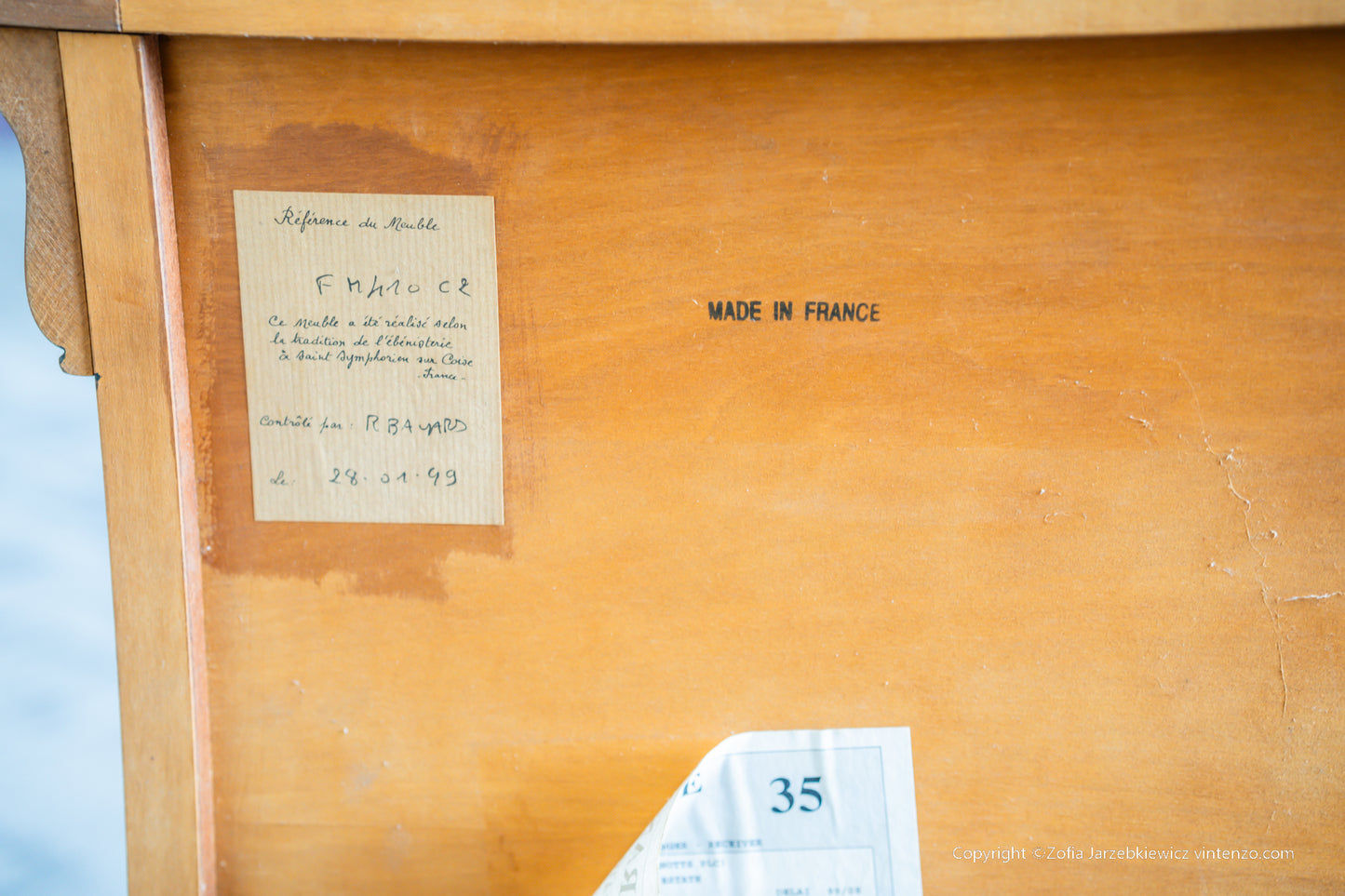 A French Cherrywood Four Drawer Chest of Drawers