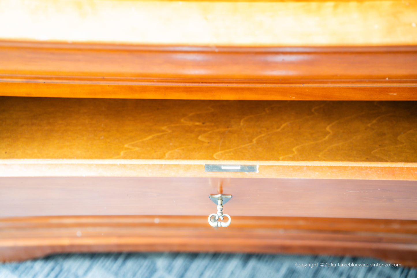 A French Cherrywood Four Drawer Chest of Drawers