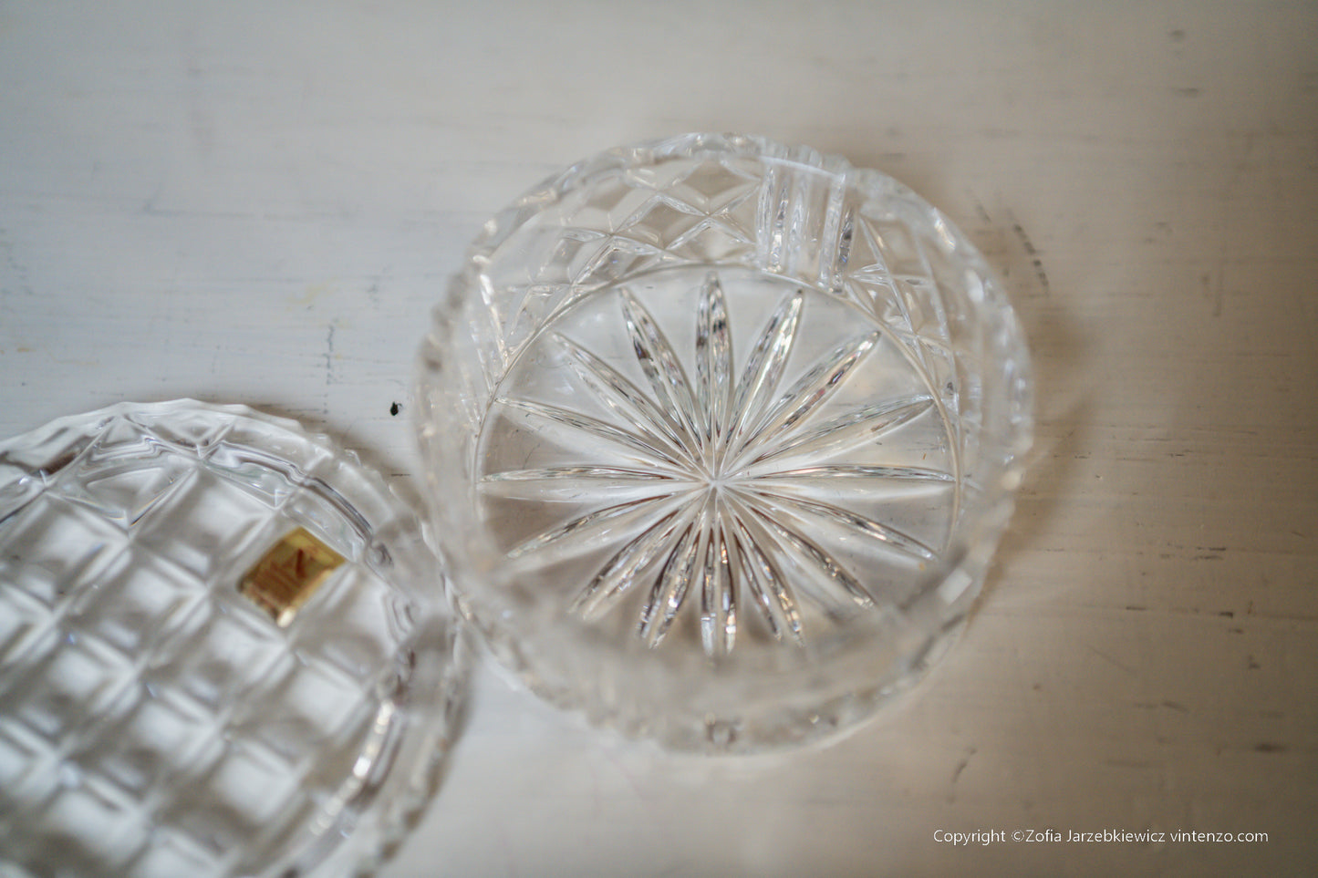 Gorham Nachtmann Dish and Lid Trinket Box