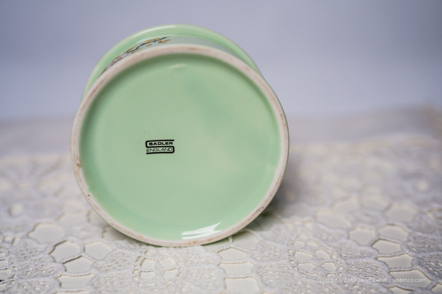 Sadler Green Floral Trinket Box