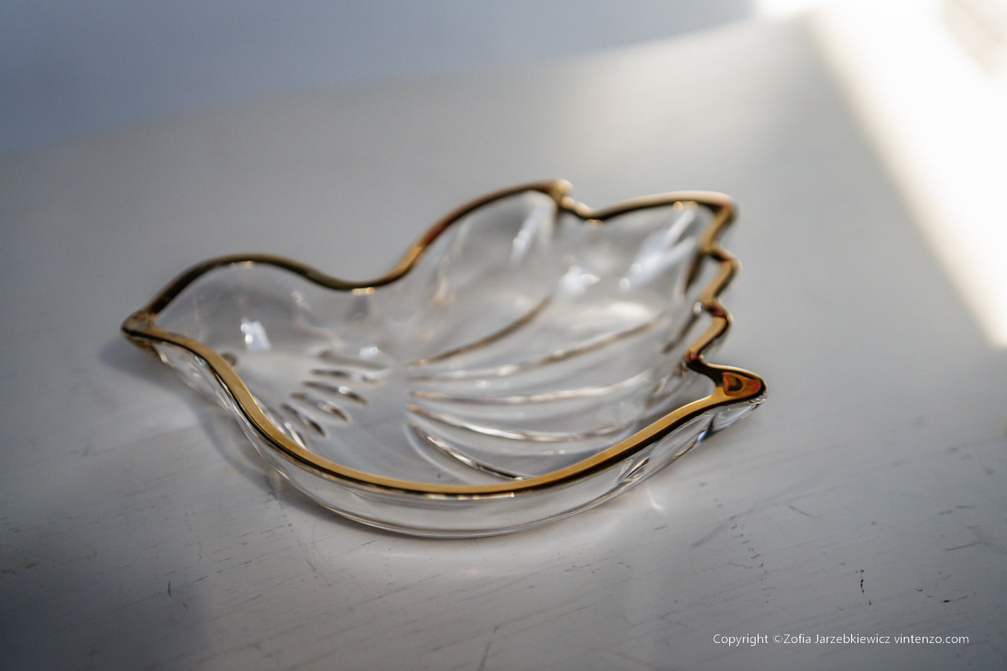 Vintage Glass/Crystal Bird-Shaped Trinket Box