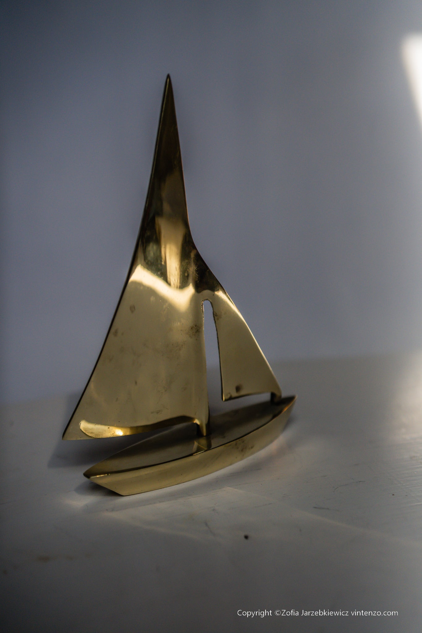 Vintage Brass Boat