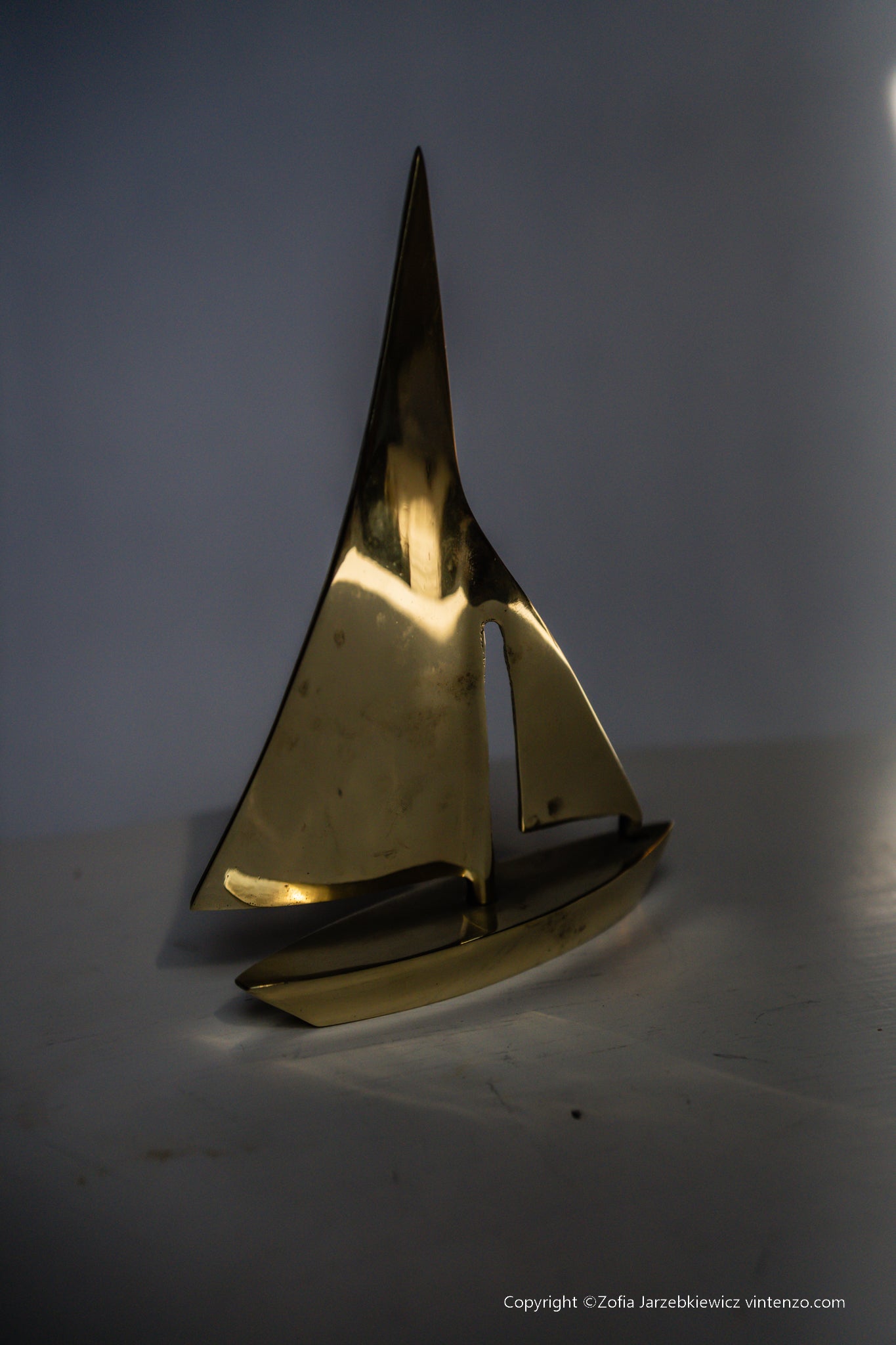 Vintage Brass Boat