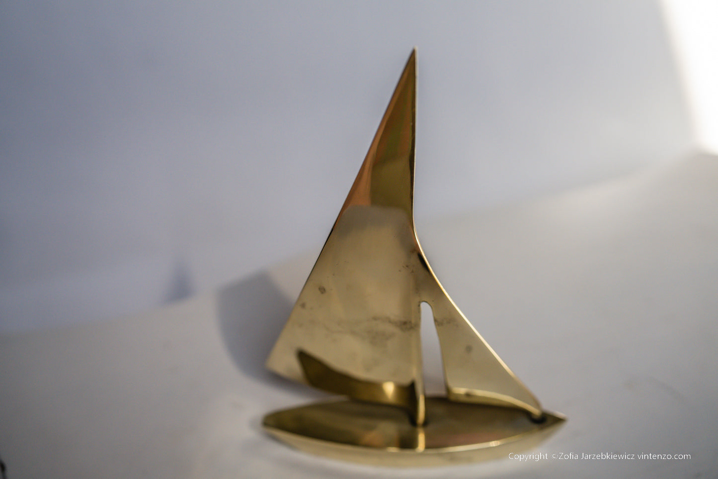 Vintage Brass Boat