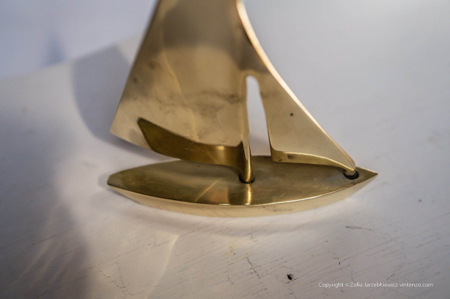 Vintage Brass Boat