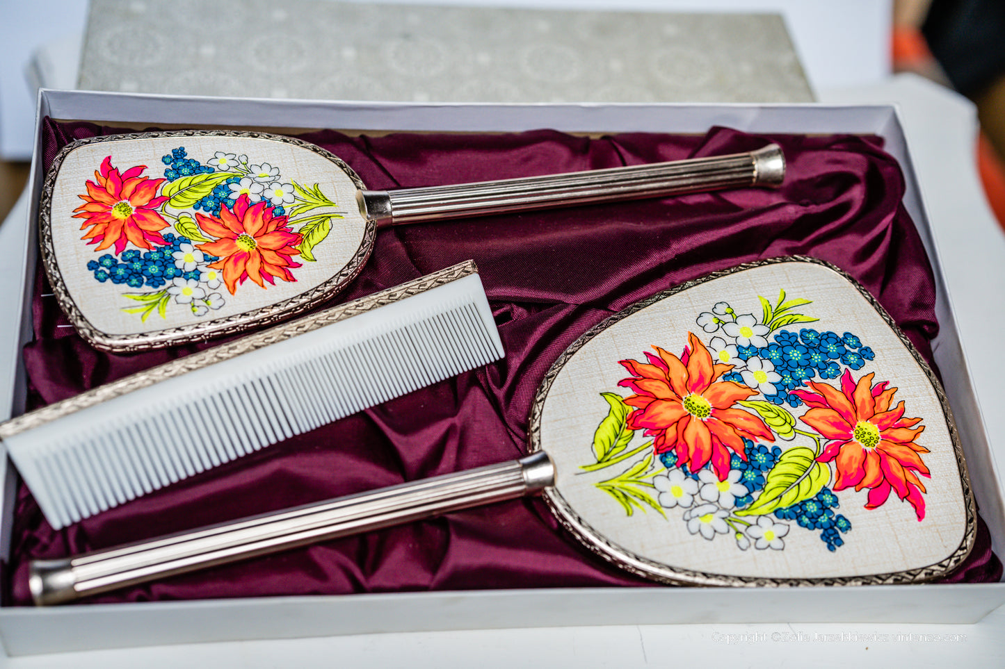 Vintage Vanity Set in original box