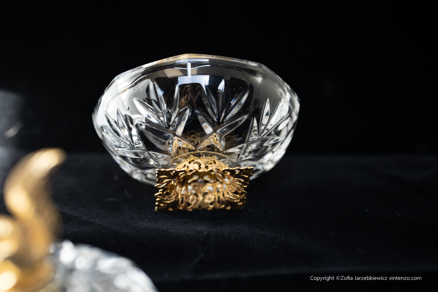Killarney Crystal Gold Plated Small Bowl