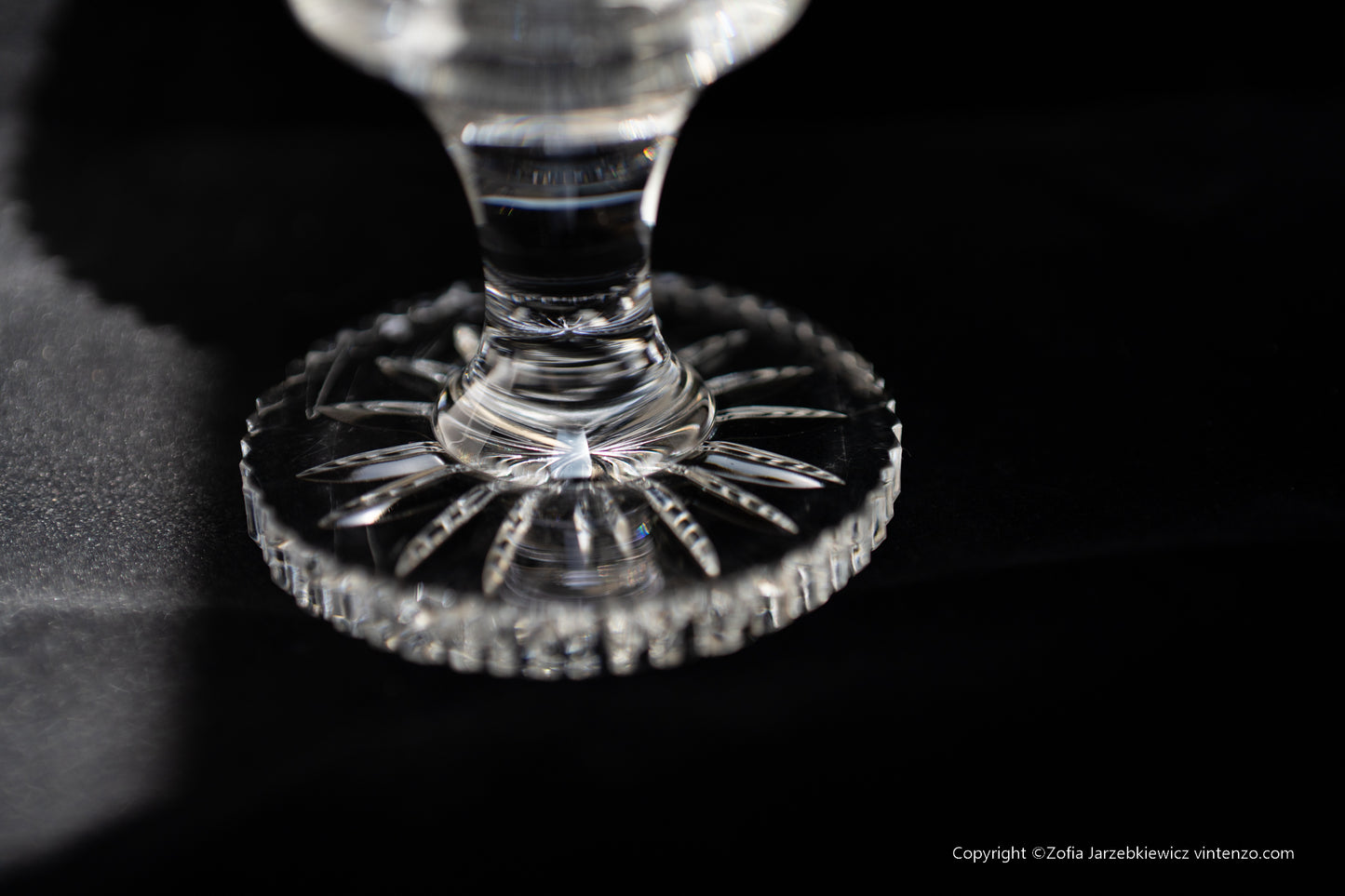 Galway Crystal Hurricane Cut Crystal Fairy Lamp