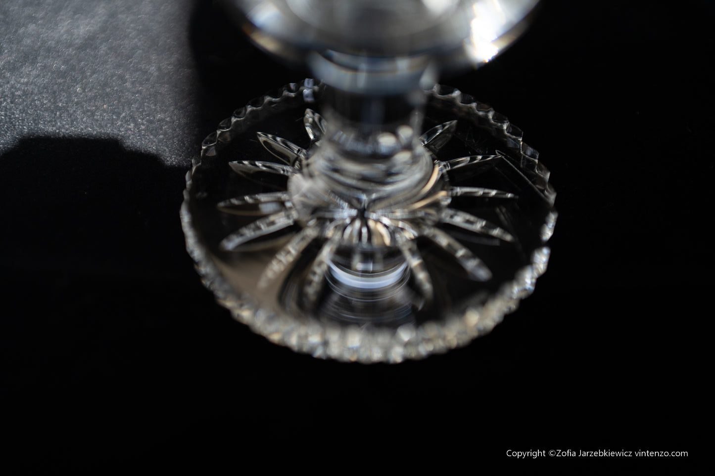 Galway Crystal Hurricane Cut Crystal Fairy Lamp