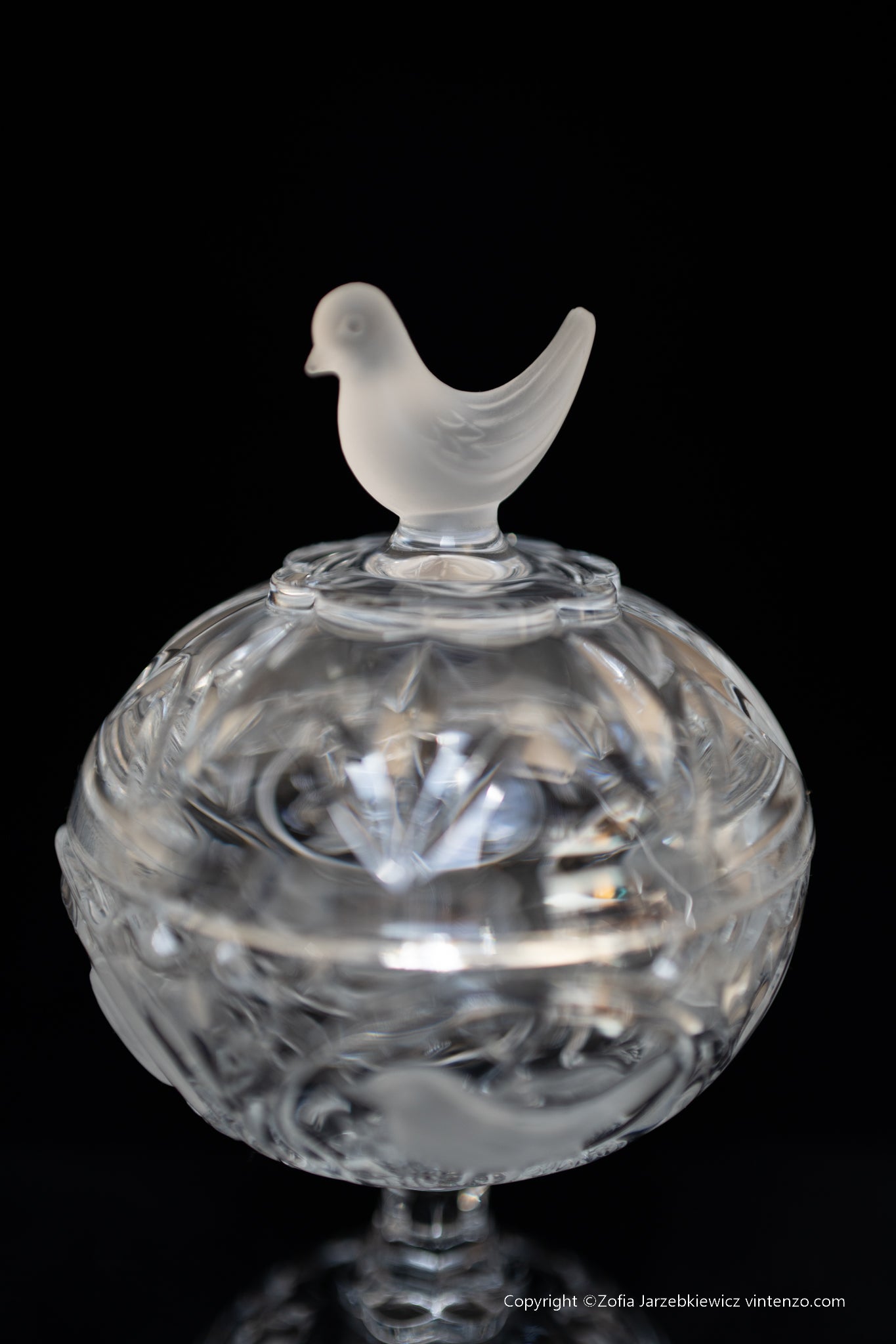 Cystal Candy Dish From Arques France