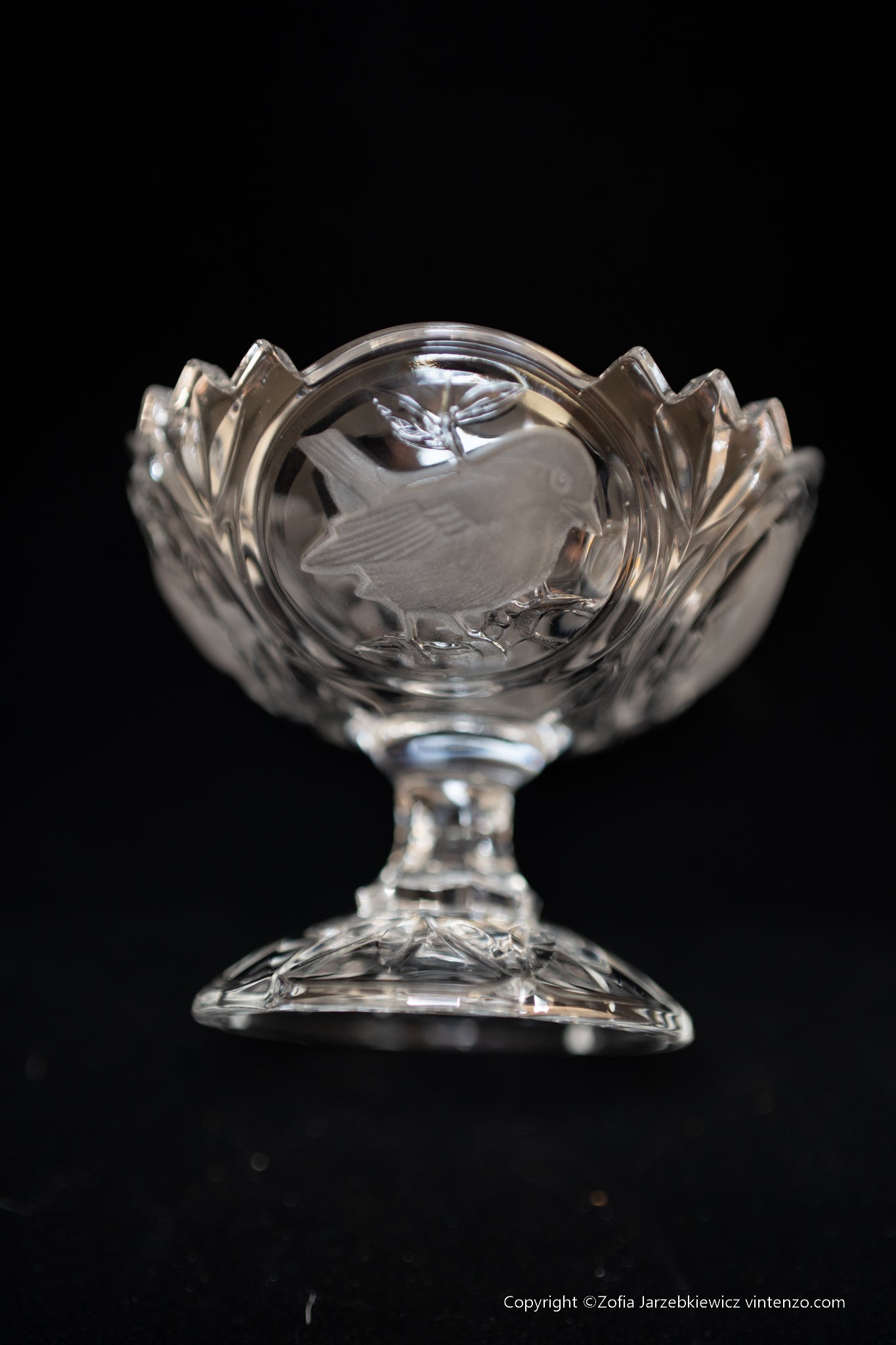 Cystal Candy Dish From Arques France