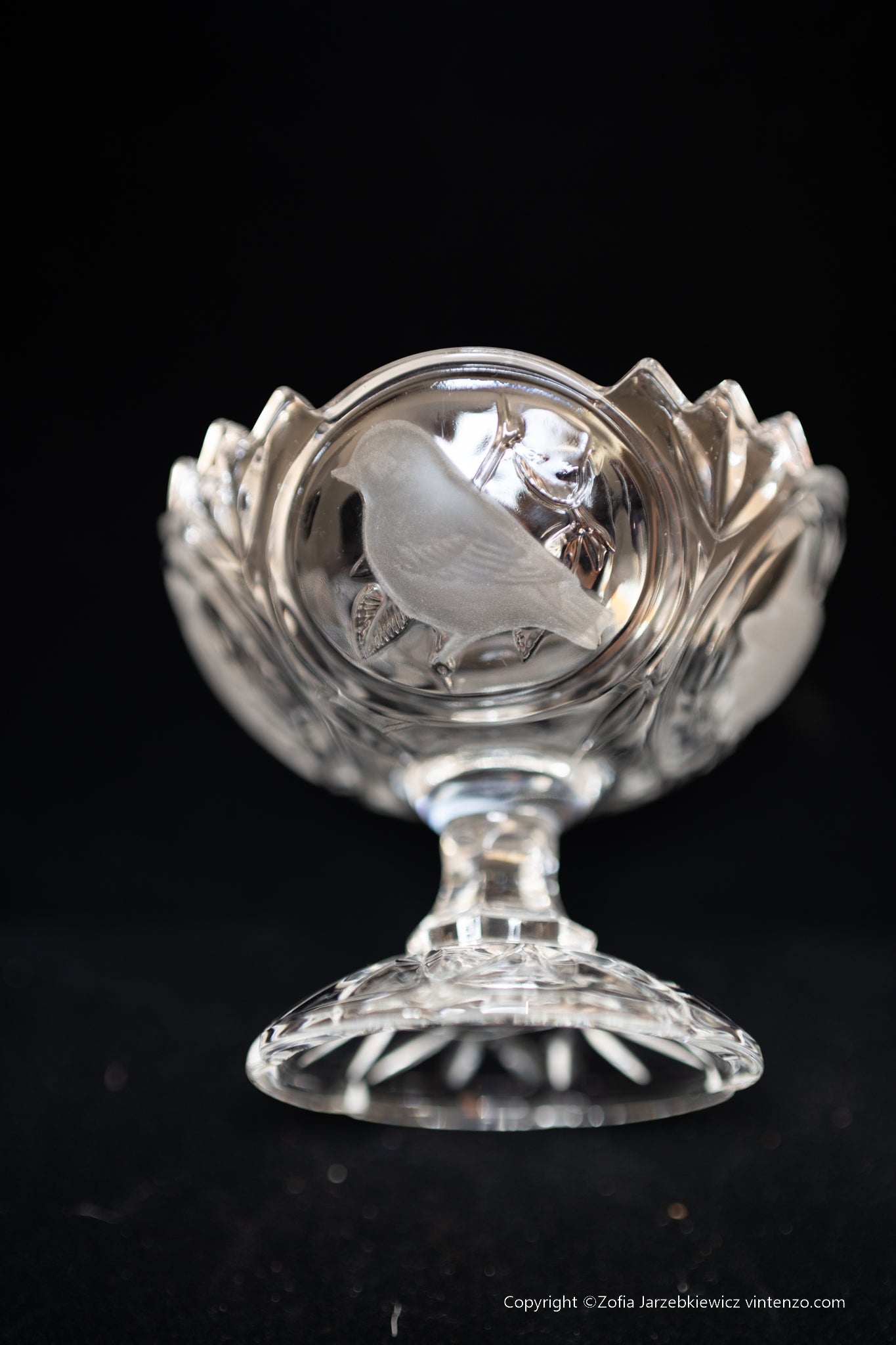 Cystal Candy Dish From Arques France