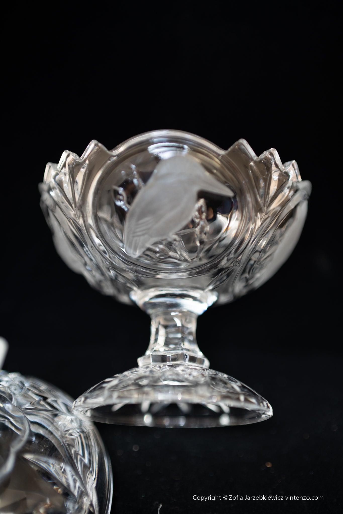 Cystal Candy Dish From Arques France