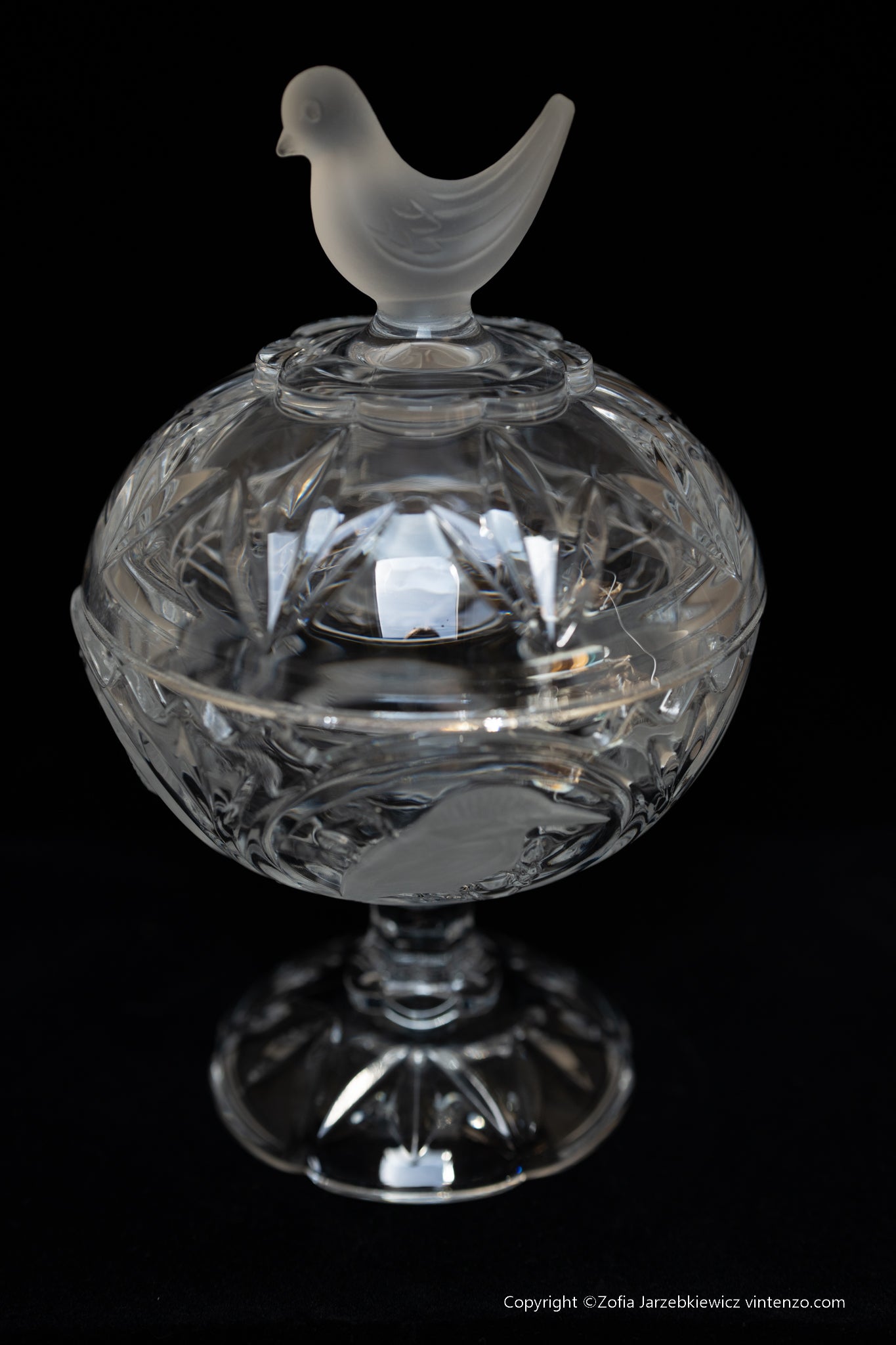 Cystal Candy Dish From Arques France