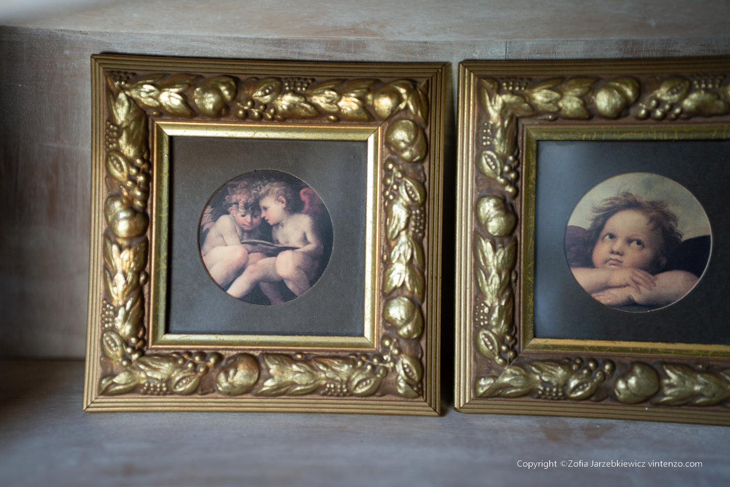 Two Small Cherub pictures