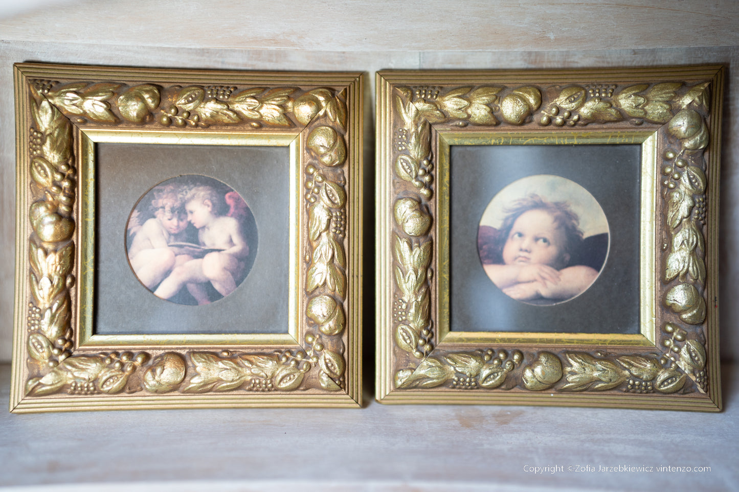 Two Small Cherub pictures
