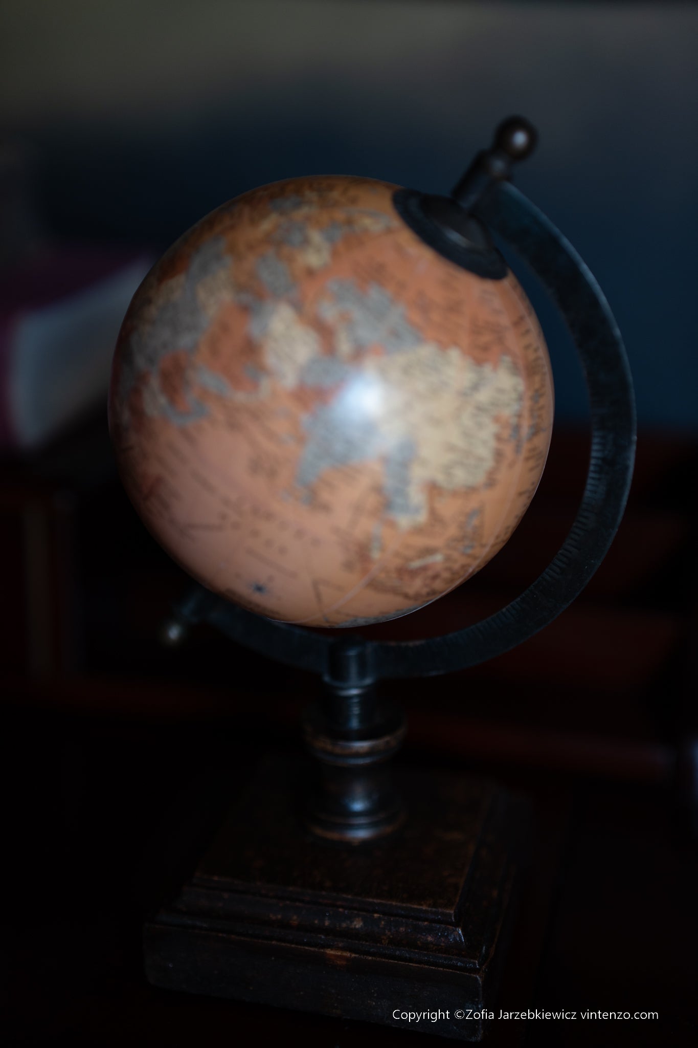 Small World Globe with Wood Stand