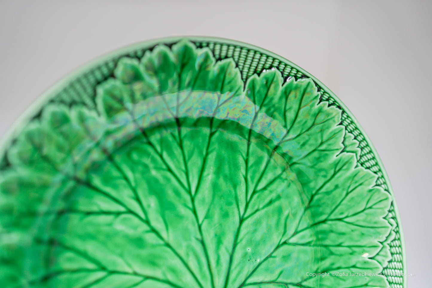 Antique Wedgwood Majolica Leaf Plate