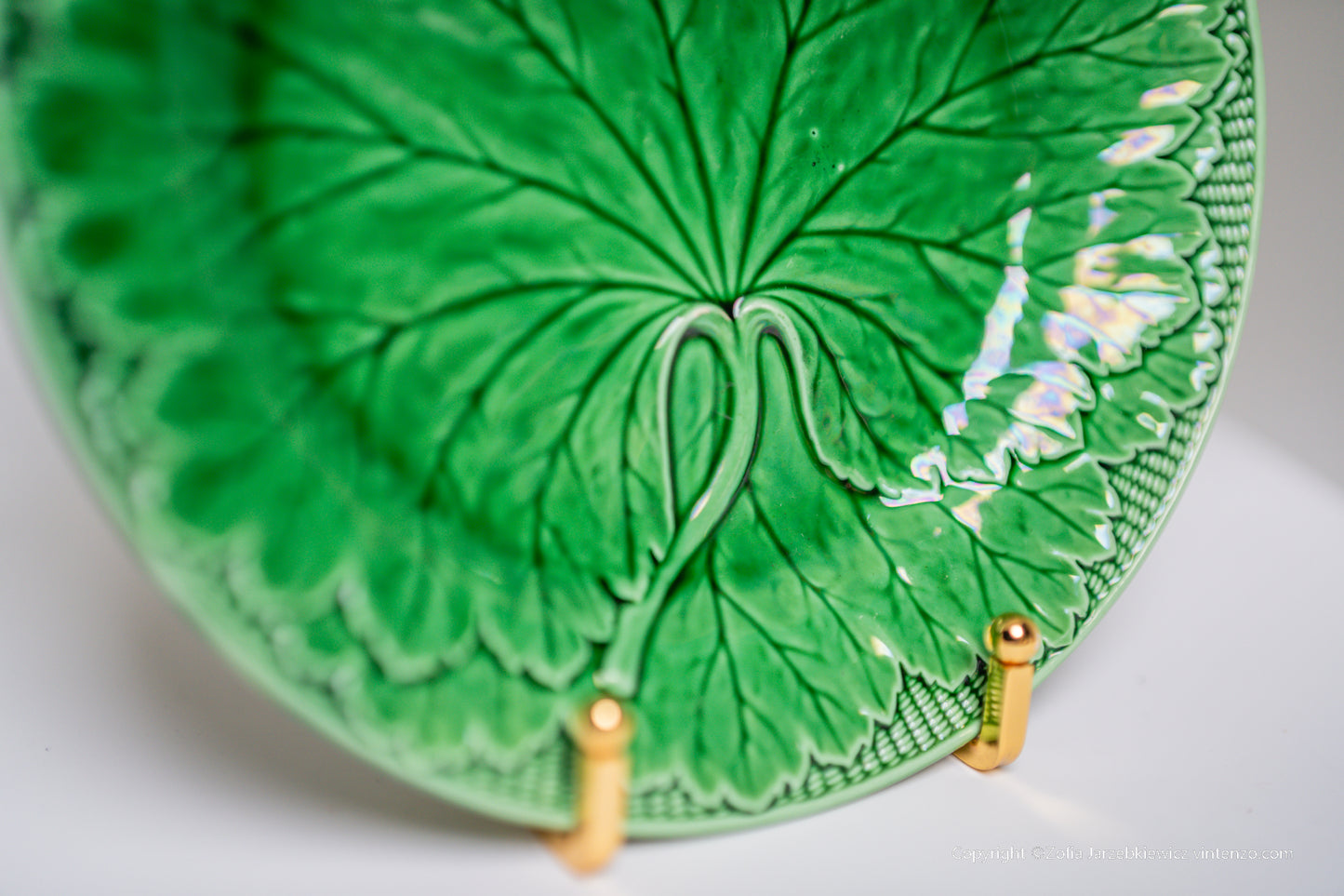 Antique Wedgwood Majolica Leaf Plate
