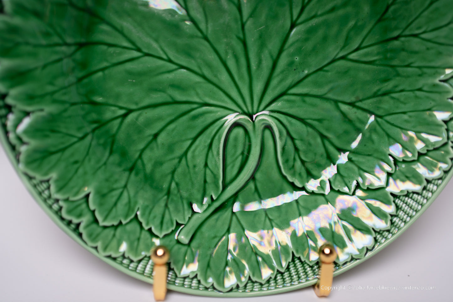 Antique Wedgwood Majolica Leaf Plate