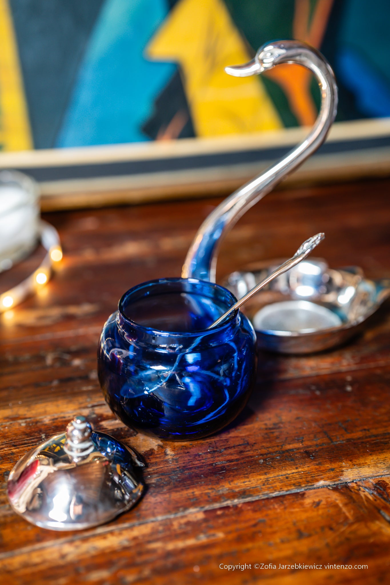 Vintage Swan Sugar/Jam Bowl