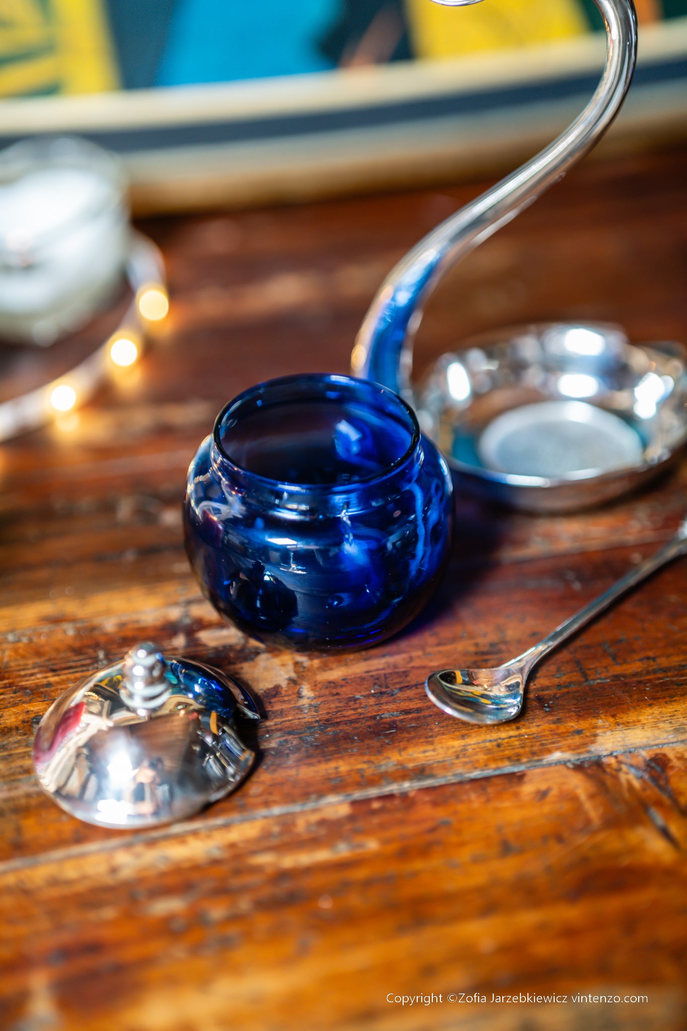 Vintage Swan Sugar/Jam Bowl