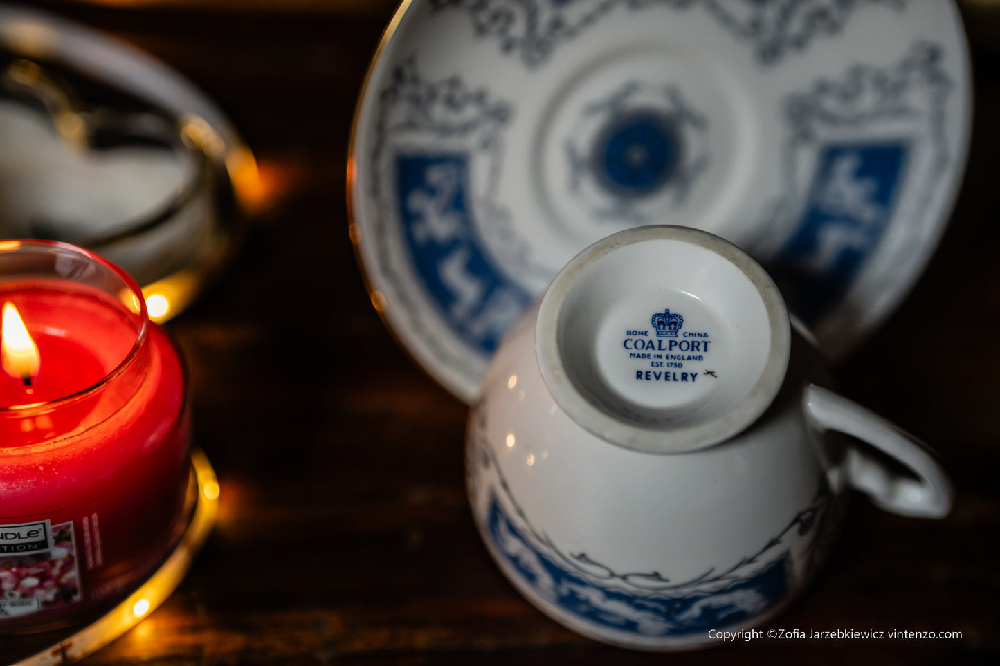 Coalport Revelry Trio Set: Teacup, Saucer and a Plate