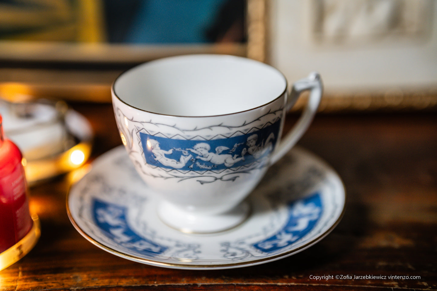 Coalport Revelry Trio Set: Teacup, Saucer and a Plate
