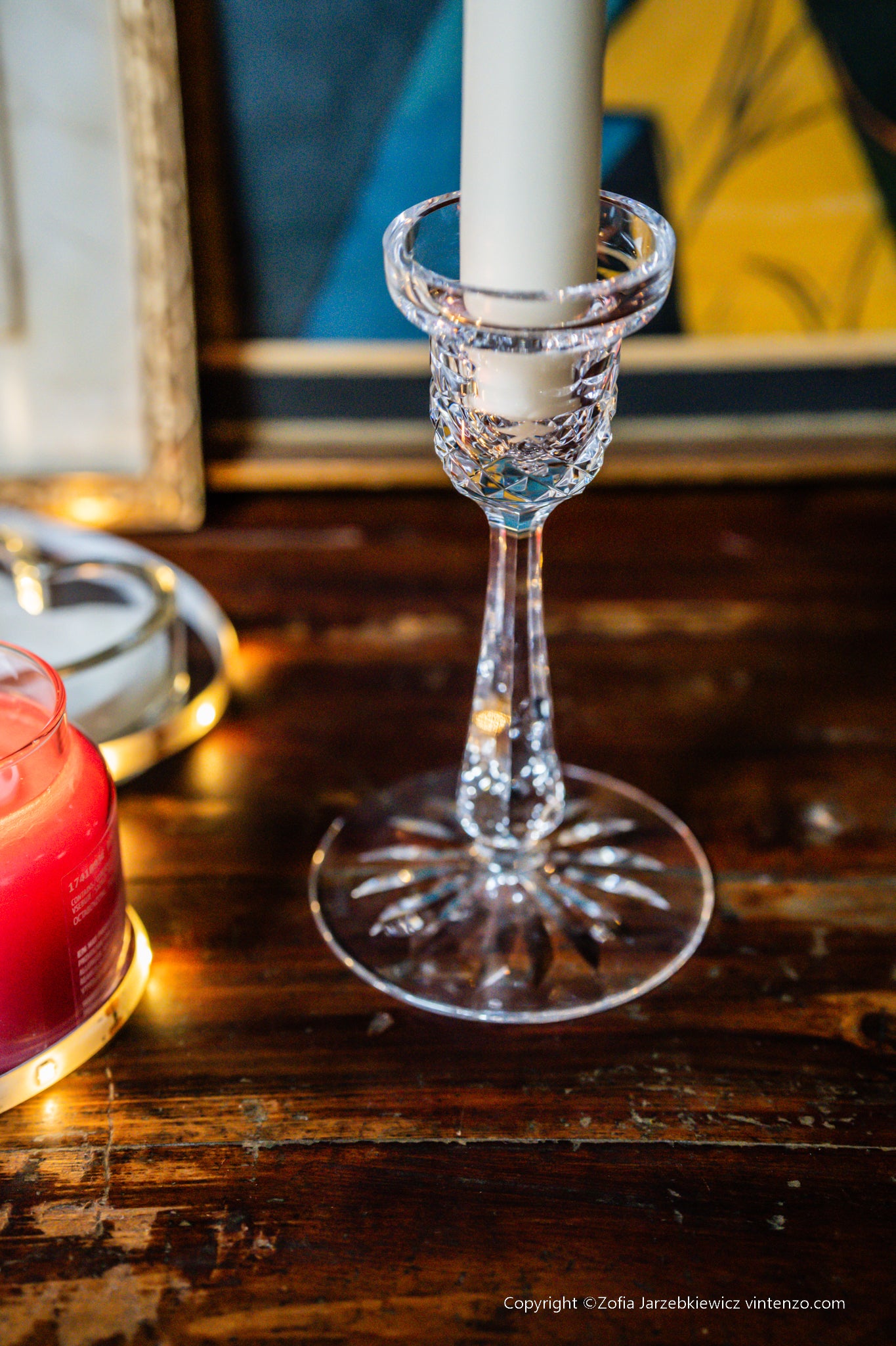 Single Waterford Crystal Candleholder