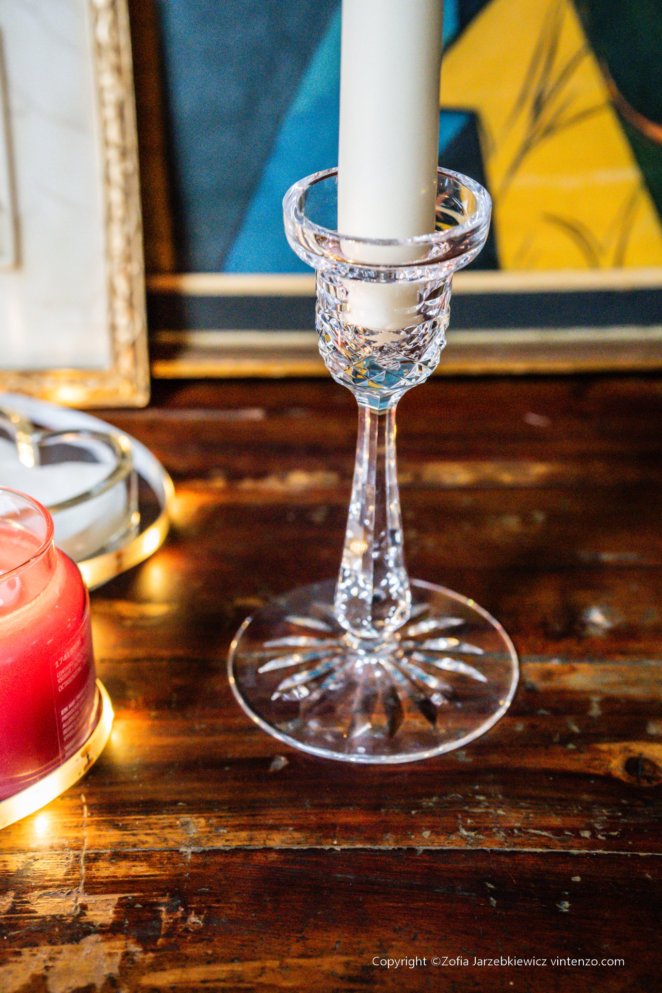 Single Waterford Crystal Candleholder