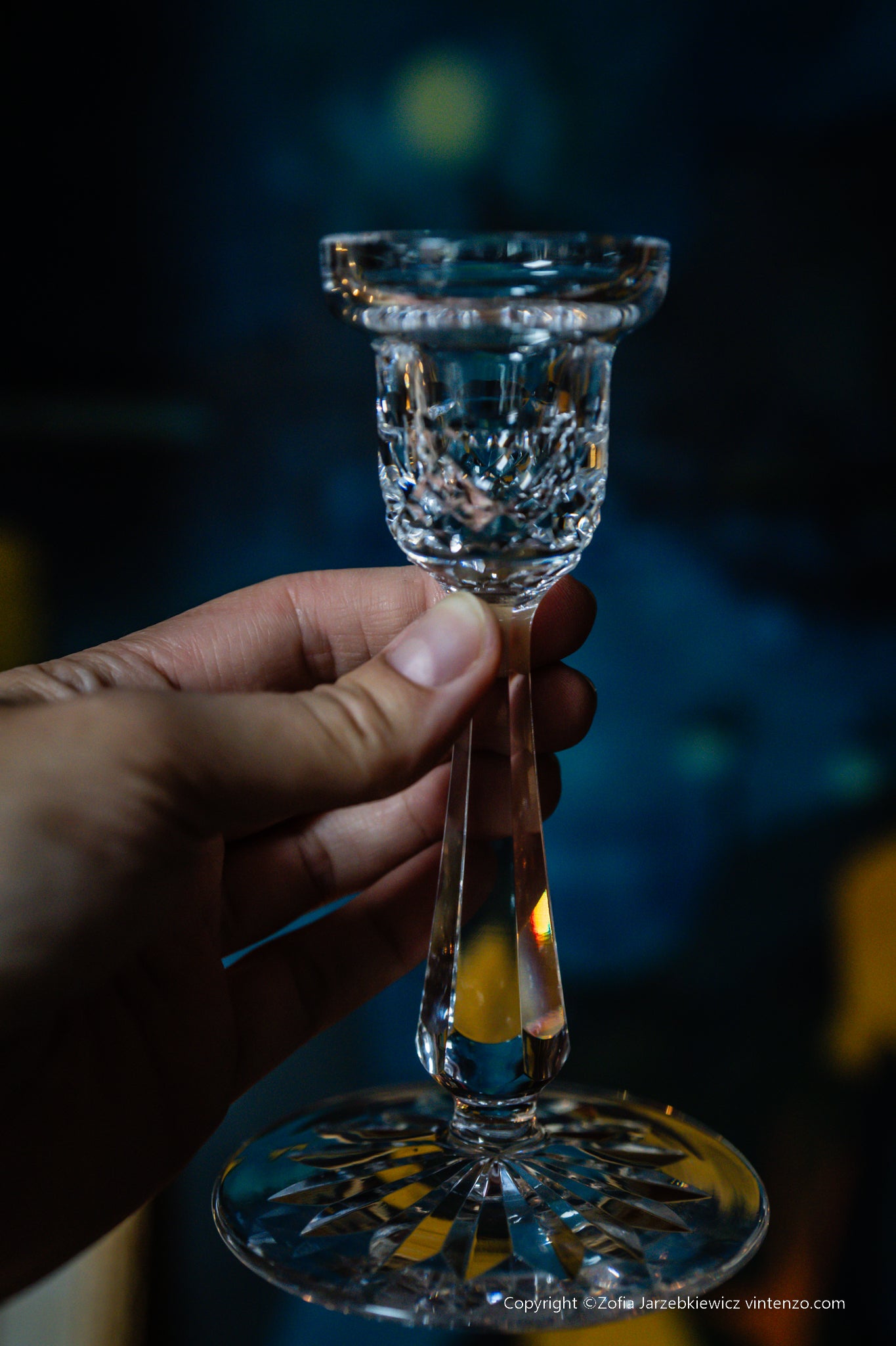 Single Waterford Crystal Candleholder