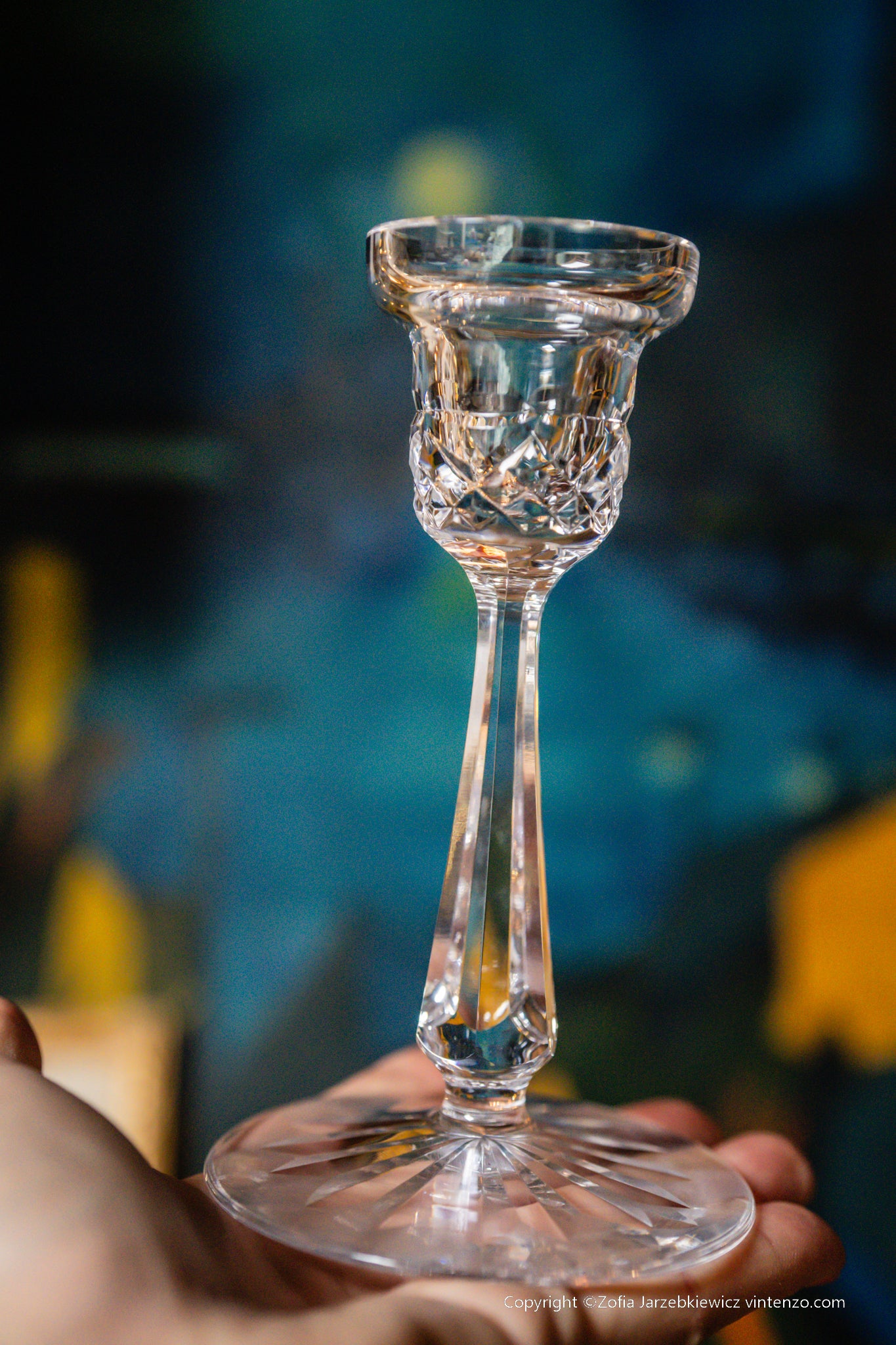 Single Waterford Crystal Candleholder