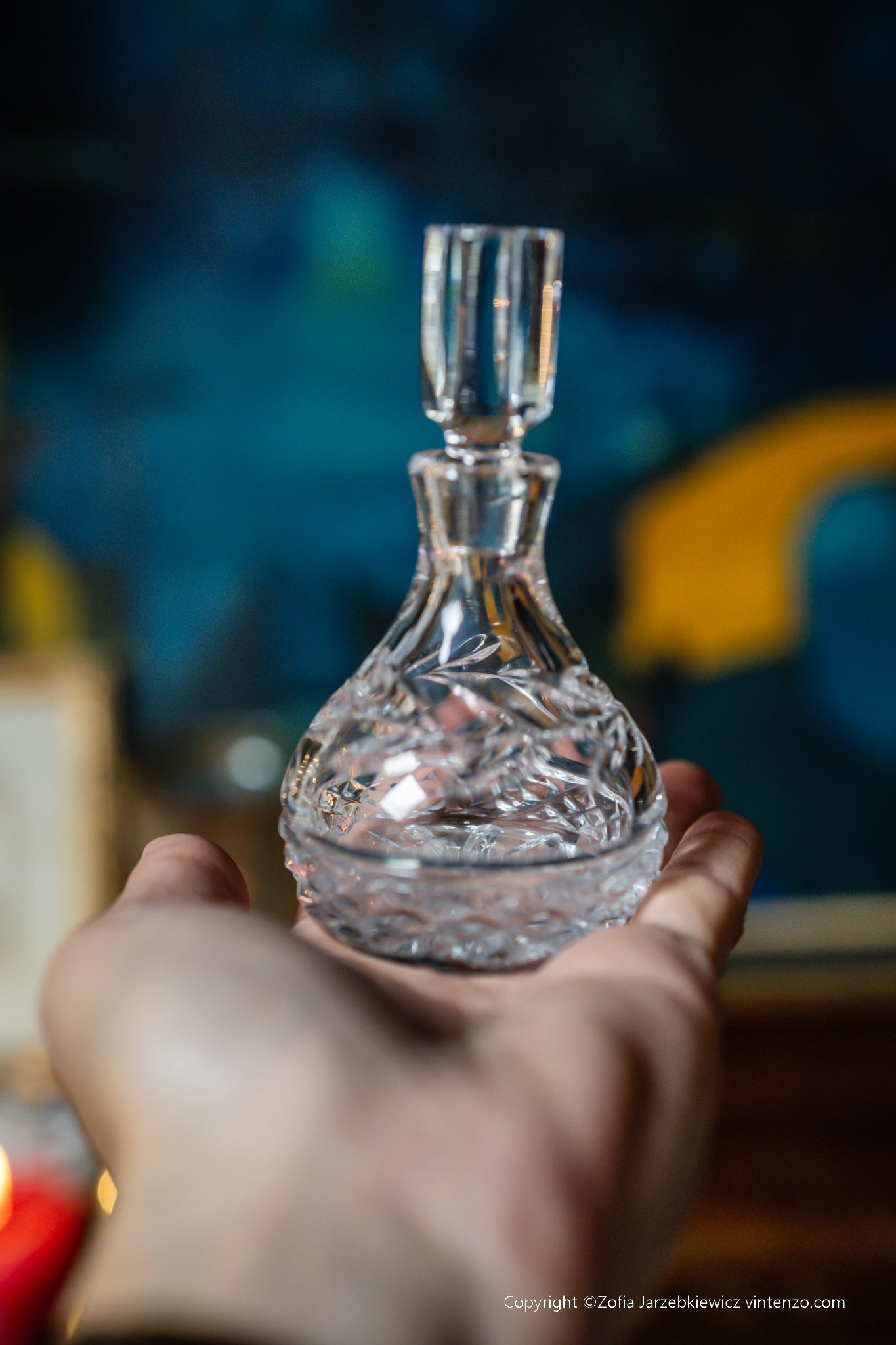Galway Crystal Perfume/Vanity Bottle