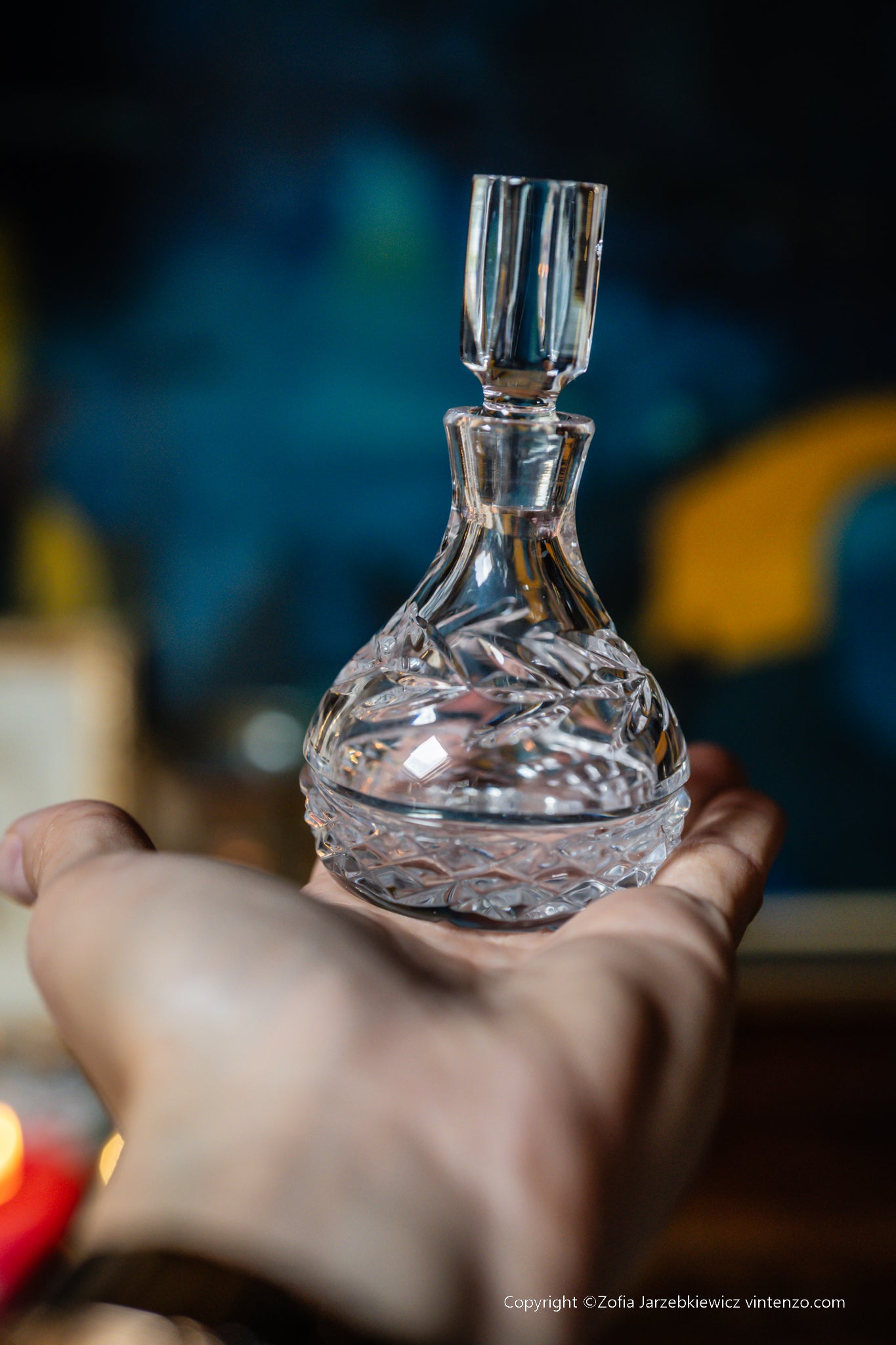 Galway Crystal Perfume/Vanity Bottle
