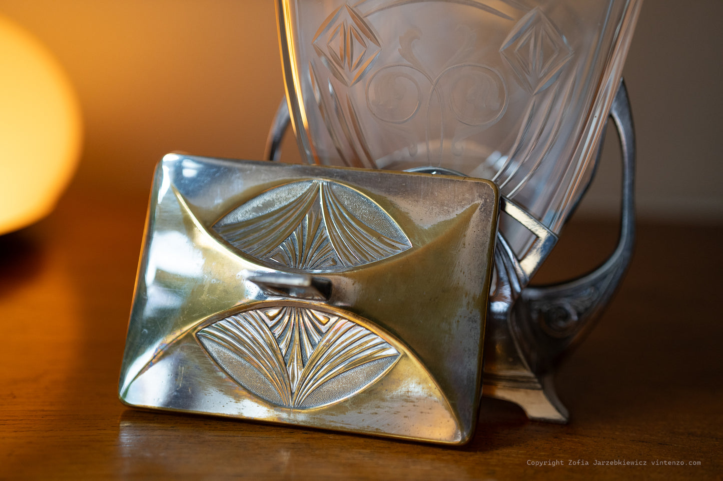 WMF Art Nouveau Silver Plated Biscuit Barrel Antique
