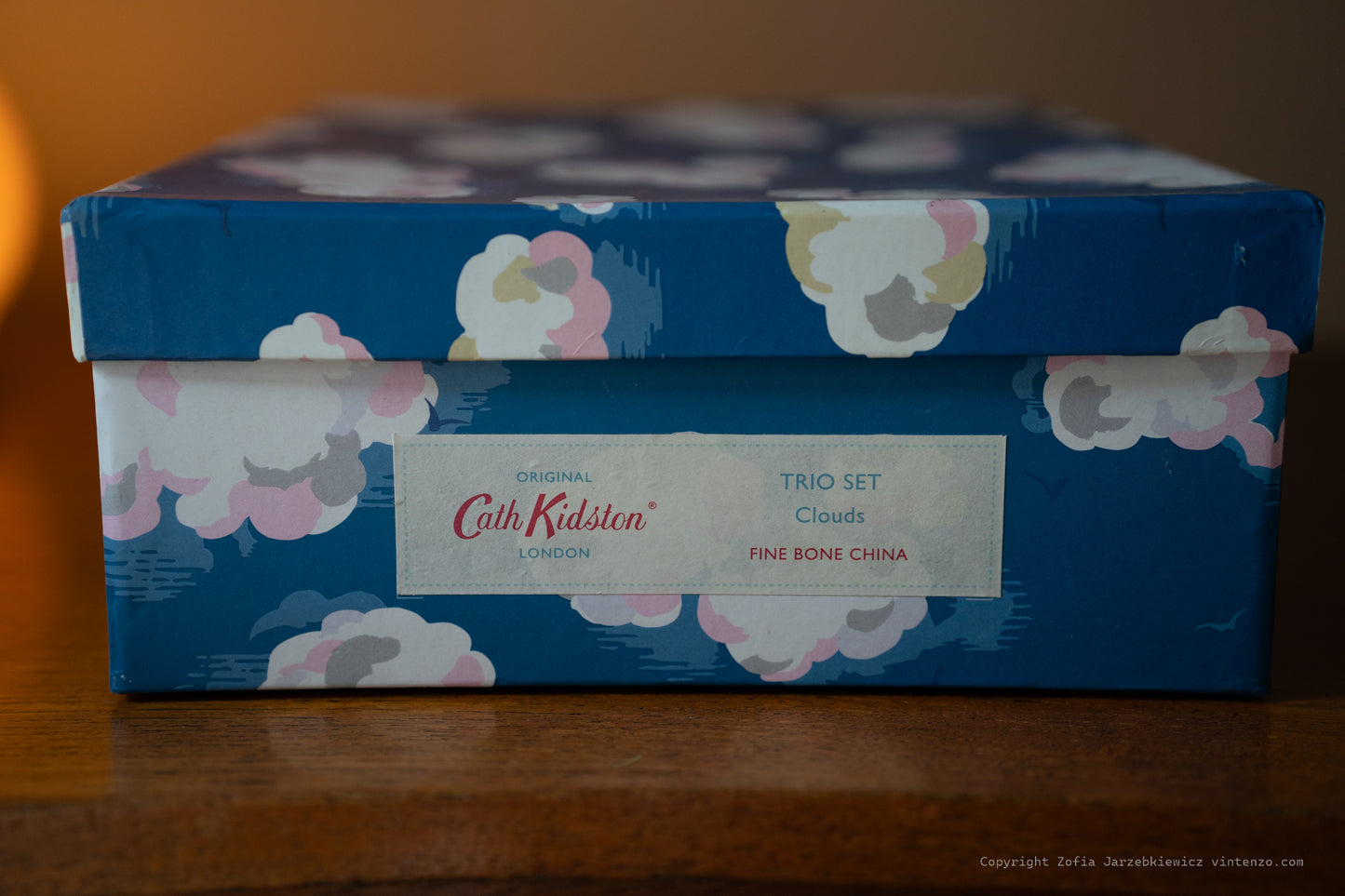 NEW Rare Cath Kidston Set including Cup, Saucer and a Plate Clouds Design