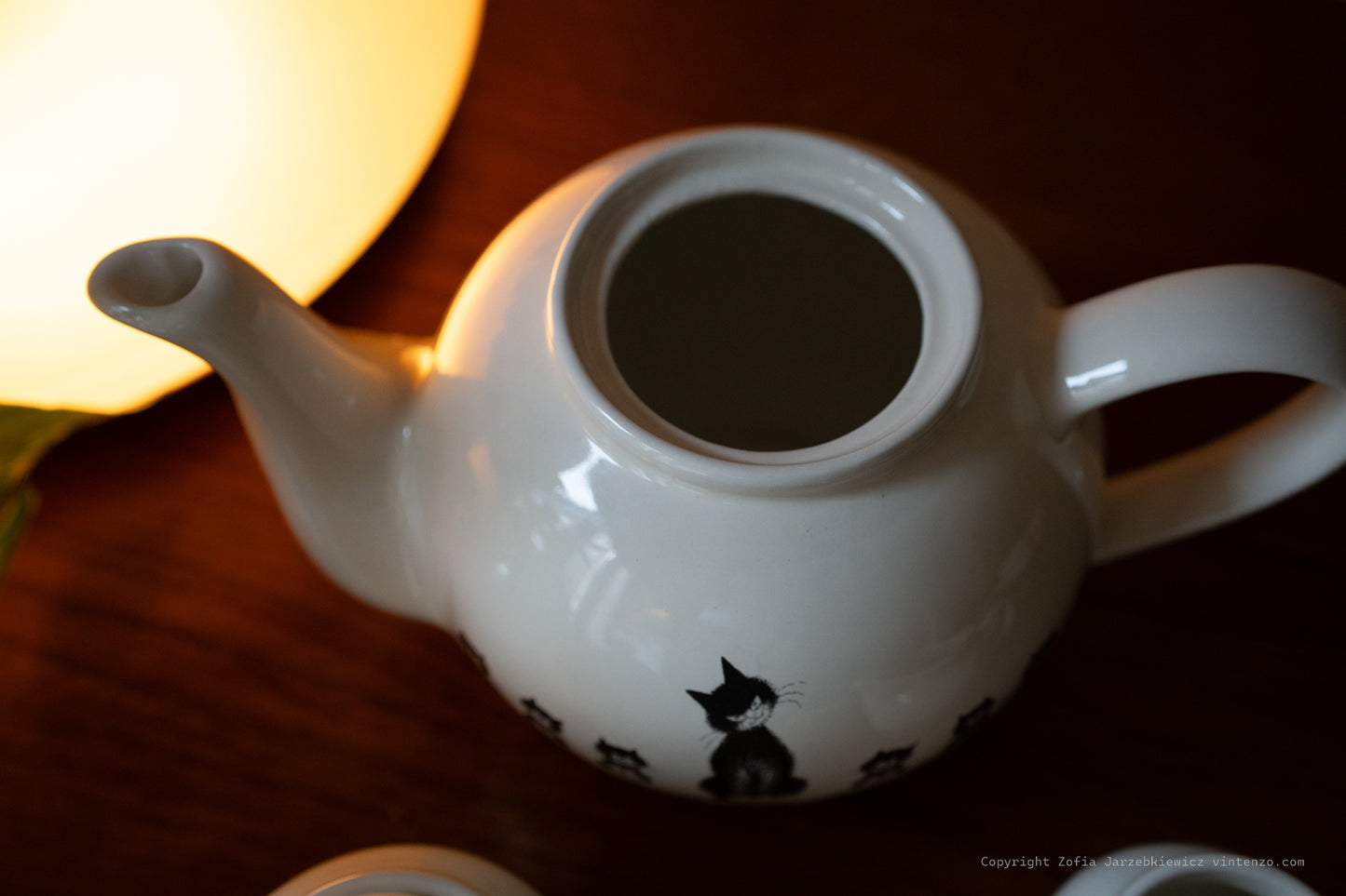 Dubout Cats Teapot, Creamer and Sugar bowl