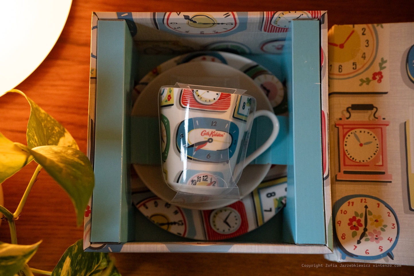 NEW Cath Kidston Trio Set -Clocks including Cup, Saucer and a Plate