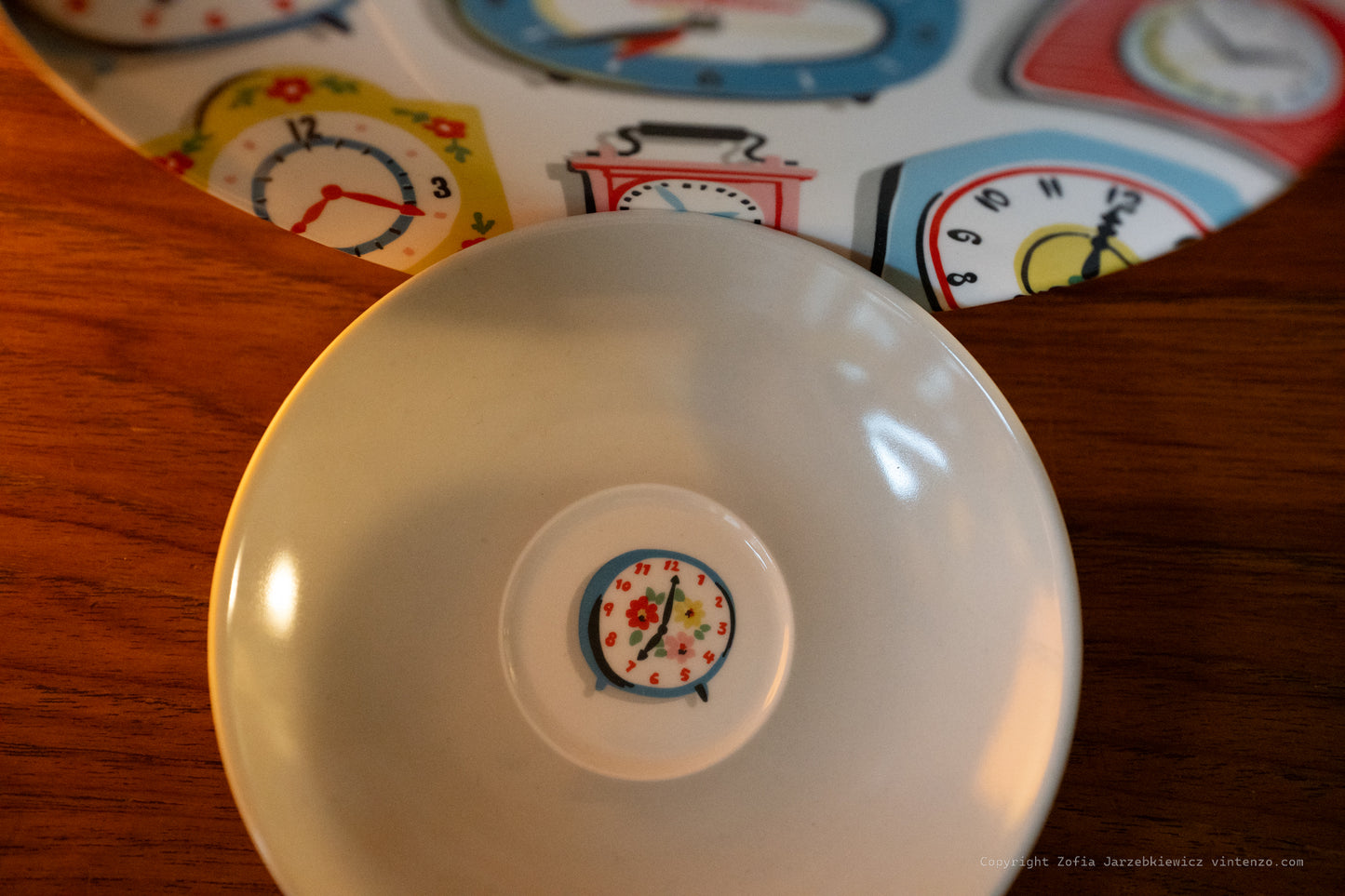 NEW Cath Kidston Trio Set -Clocks including Cup, Saucer and a Plate