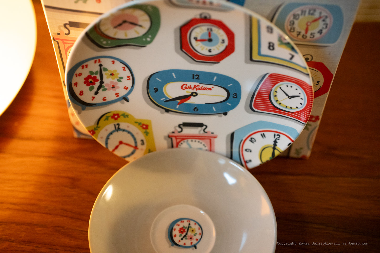 NEW Cath Kidston Trio Set -Clocks including Cup, Saucer and a Plate
