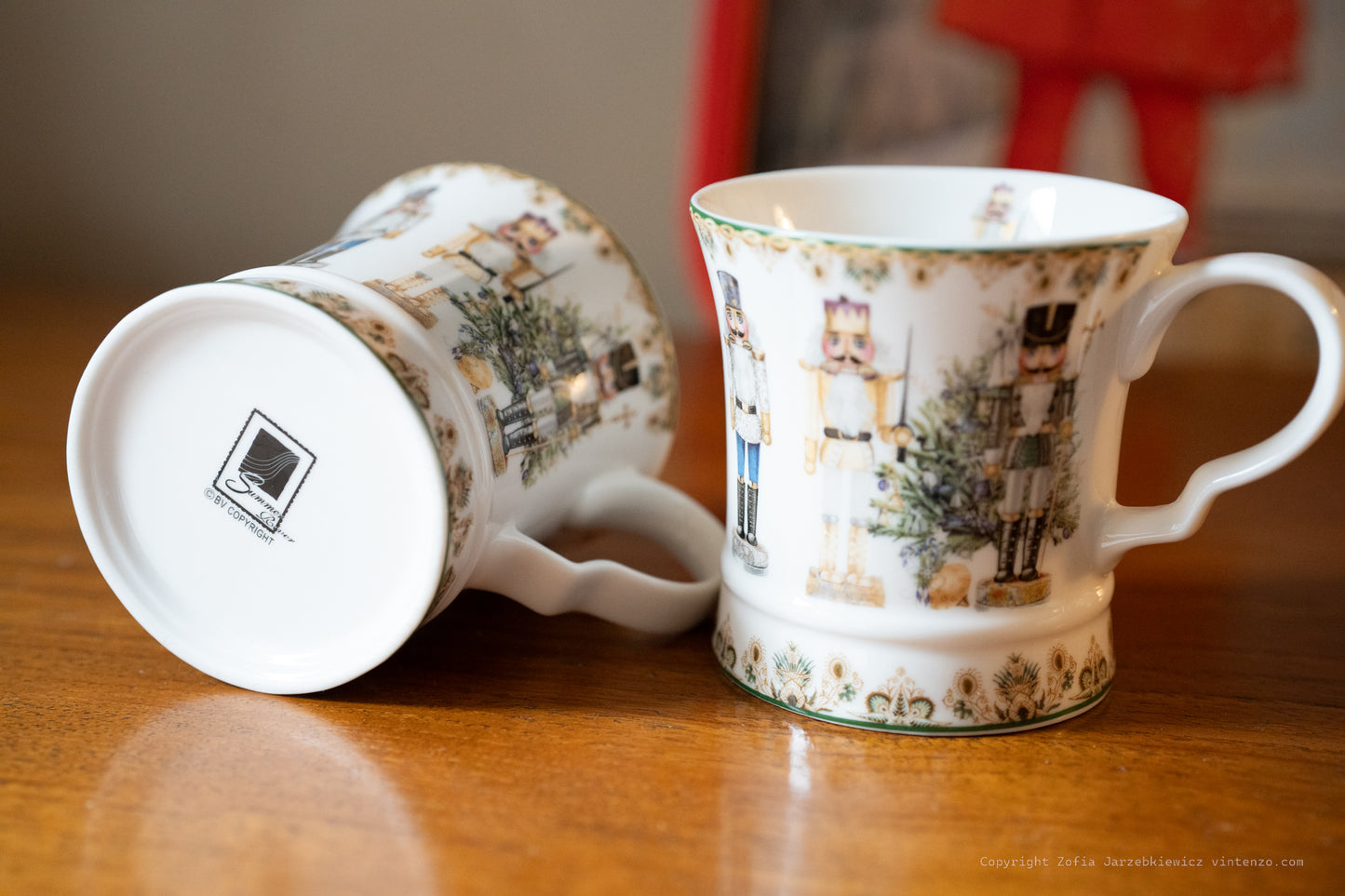 Golden Nutcracker Set of 2 Mugs
