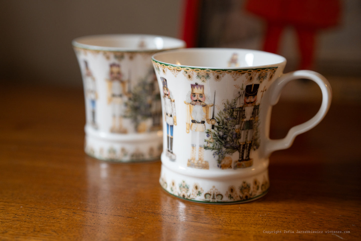 Golden Nutcracker Set of 2 Mugs