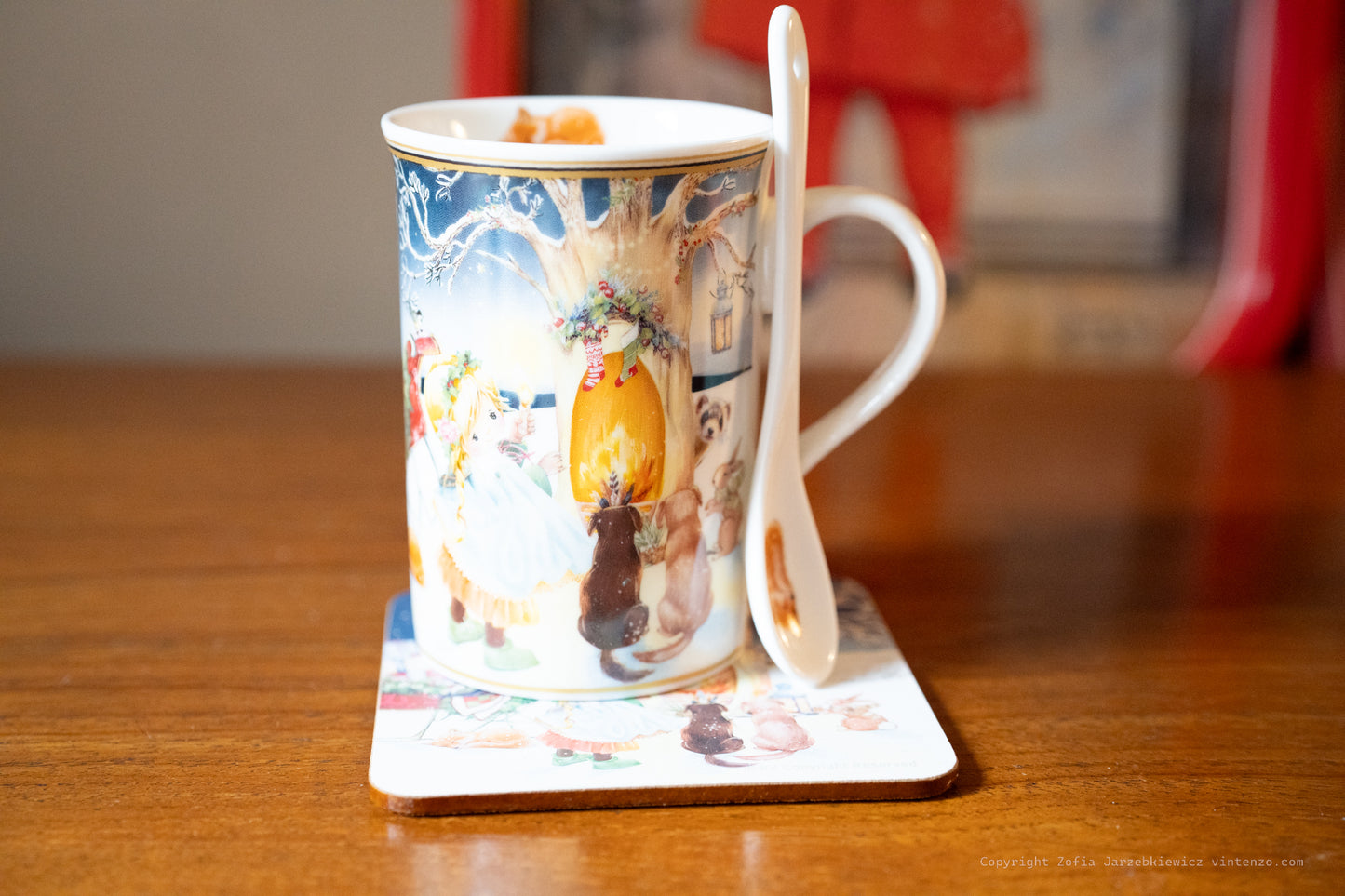 Christmas Mug, Coaster and Spoon Set