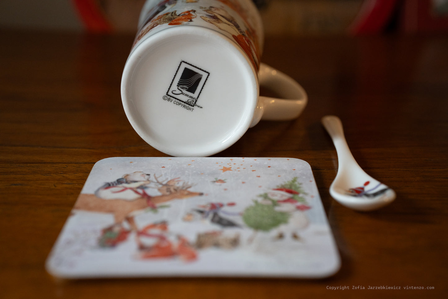Christmas Mug, Coaster and Spoon Set
